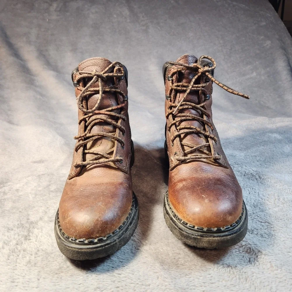 Red Wing Boots Mens 7.5 Brown Leather 1626 Soft Toe EH Electrical Hazard Work